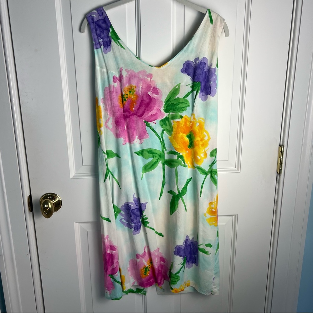 Jams World Floral Dress with Green and Yellow Accents
